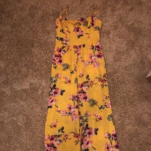 Yellow flowered jumper